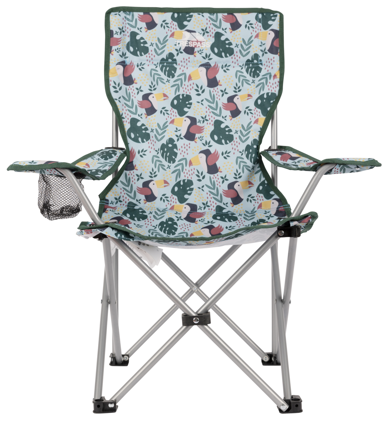 Trespass Joejoe – Kinder-Campingstuhl mit tropischem Vogel-Print