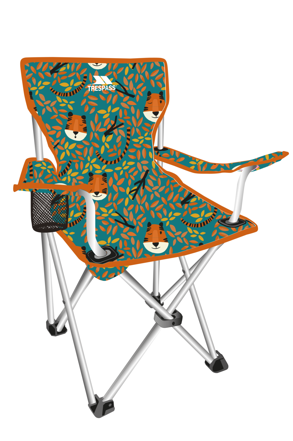 Trespass Joejoe - Scaun de camping pentru copii Teal Tiger Print