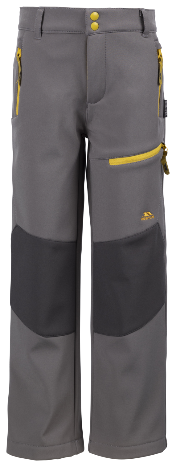 Trespass Hurry- Kids Unisex Trouser Storm Grey/sulphur 7/8