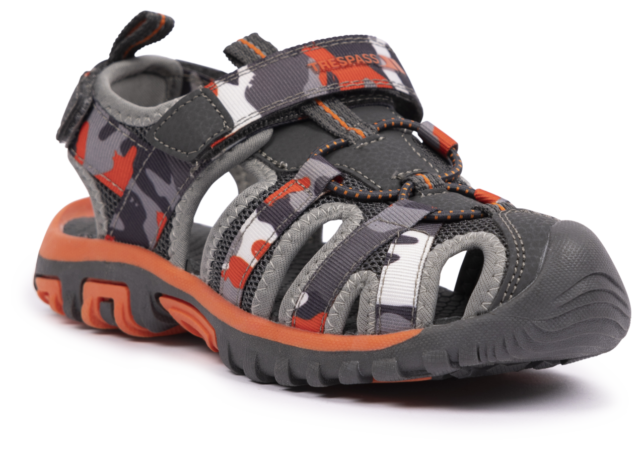 Trespass Jaime - Unisex børne sandal grå / orange - 33
