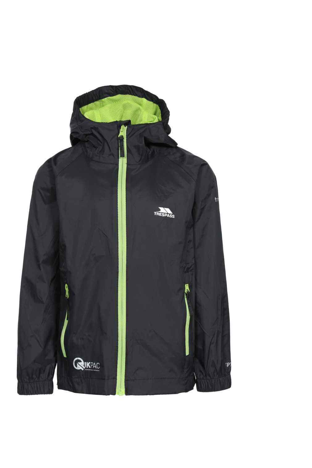 Jaqueta Trespass Qikpac - Unissex Kids Packaway Jkt Preto
