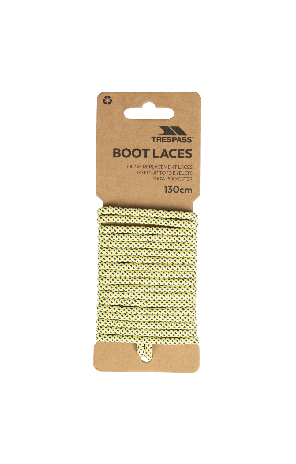 Trespass Laces 130 - Round Laces 130cm Yellow