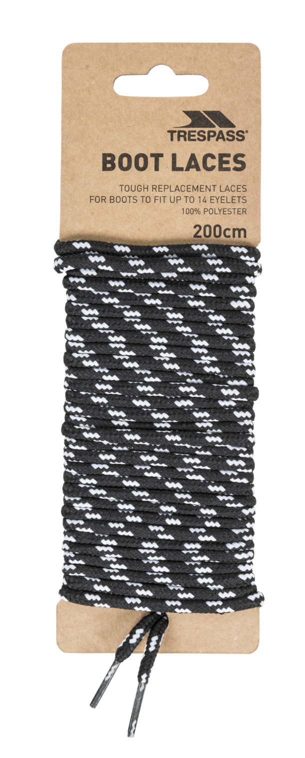 Trespass Laces 200 - Lacci Rotondi 200 cm Neri