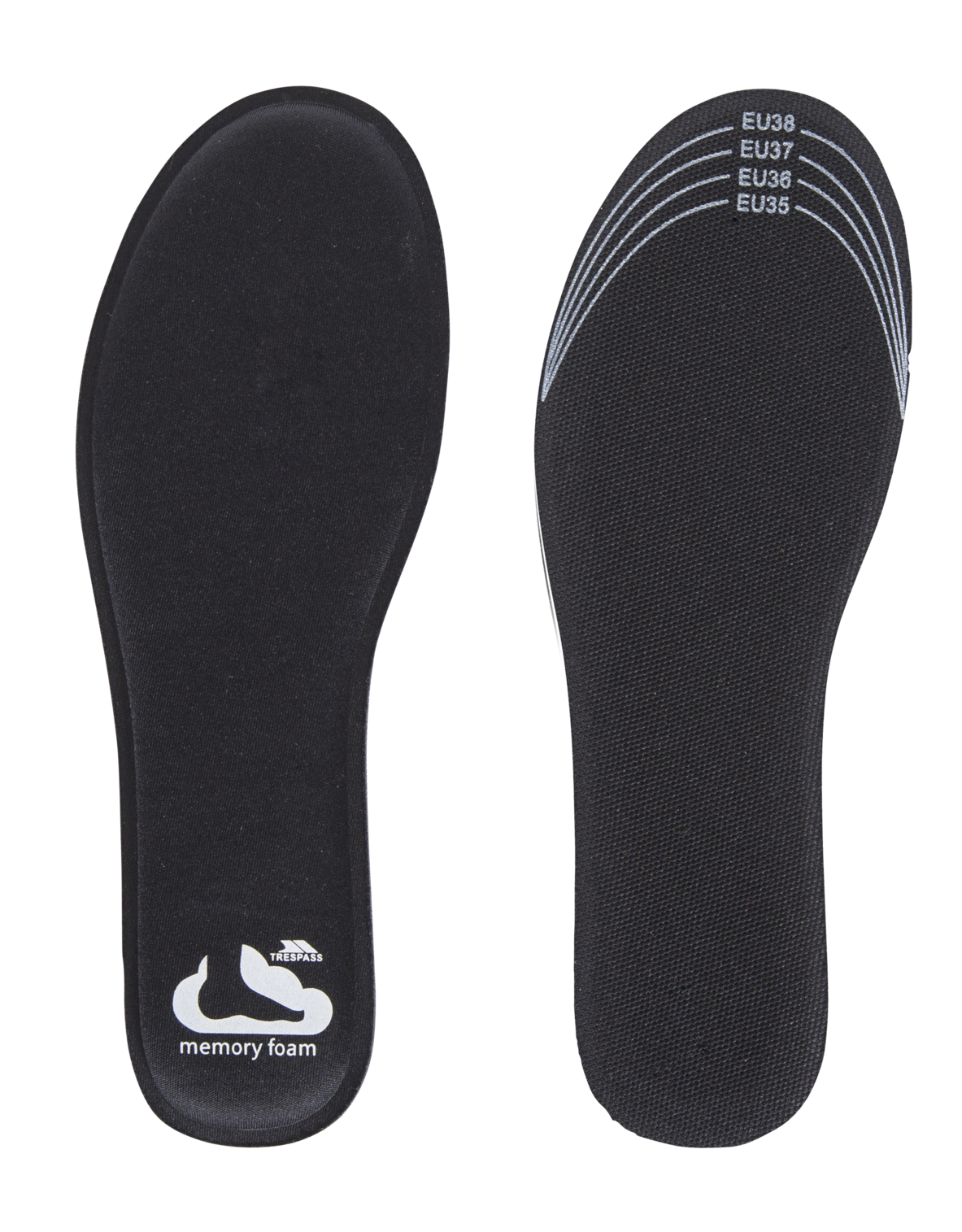 Memsole Trespass - Soletta in memory foam nera