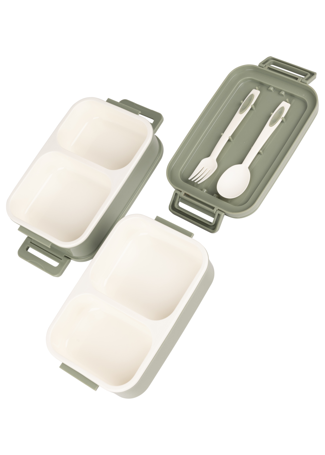 Duże pudełko śniadaniowe Trespass Naru w kolorze ciemnej oliwki