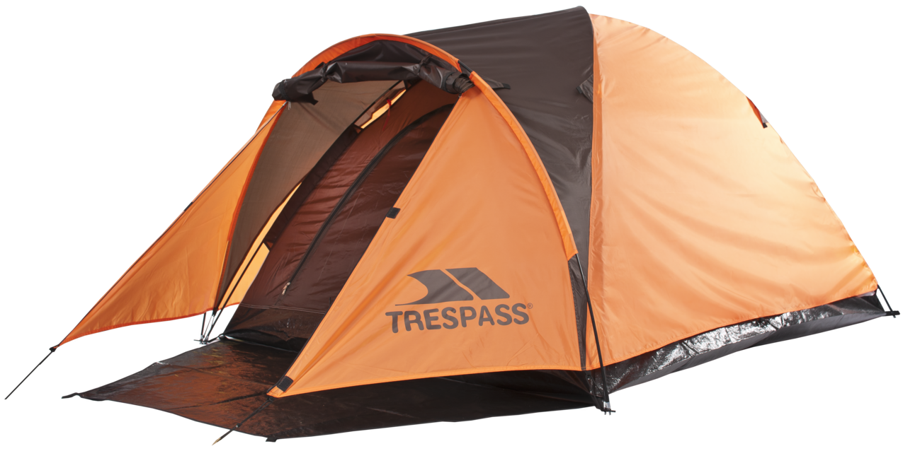Trespass Tarmachan – 2-osobowy namiot z podwójną powłoką o zachodzie słońca