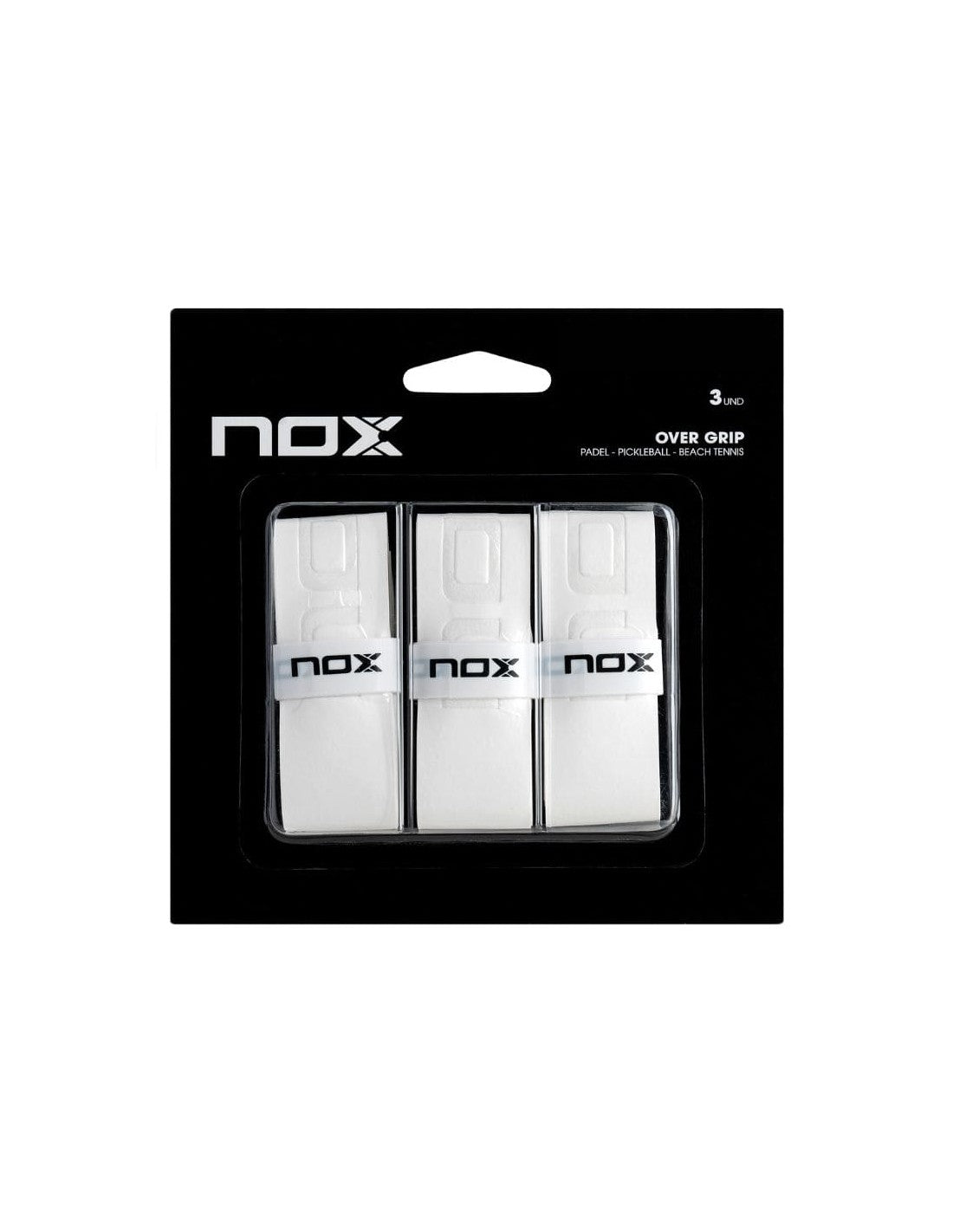 Nox Pack 3 Plain White Overgrips