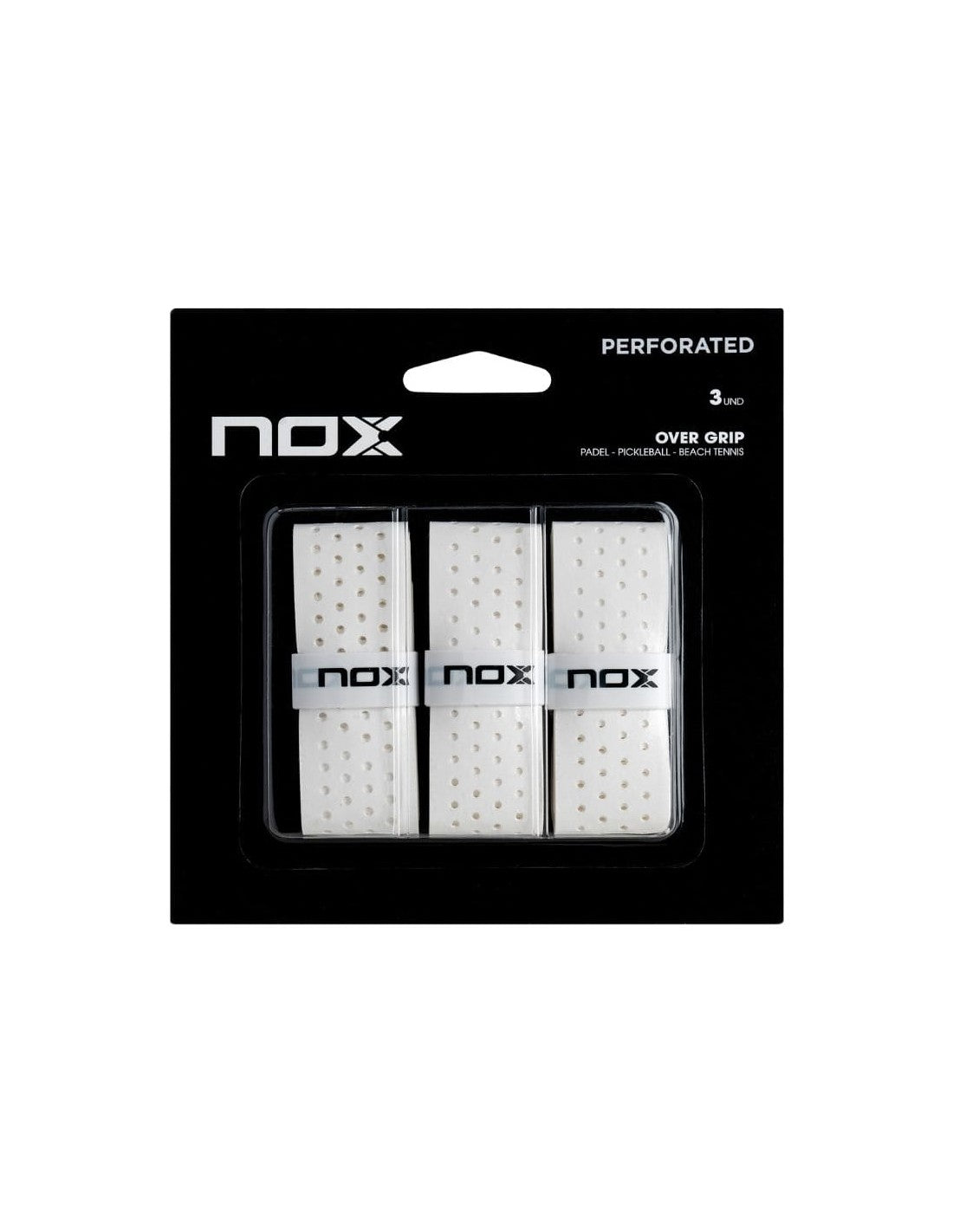 Nox Pack 3 Ovrgrips Vit Perforerad