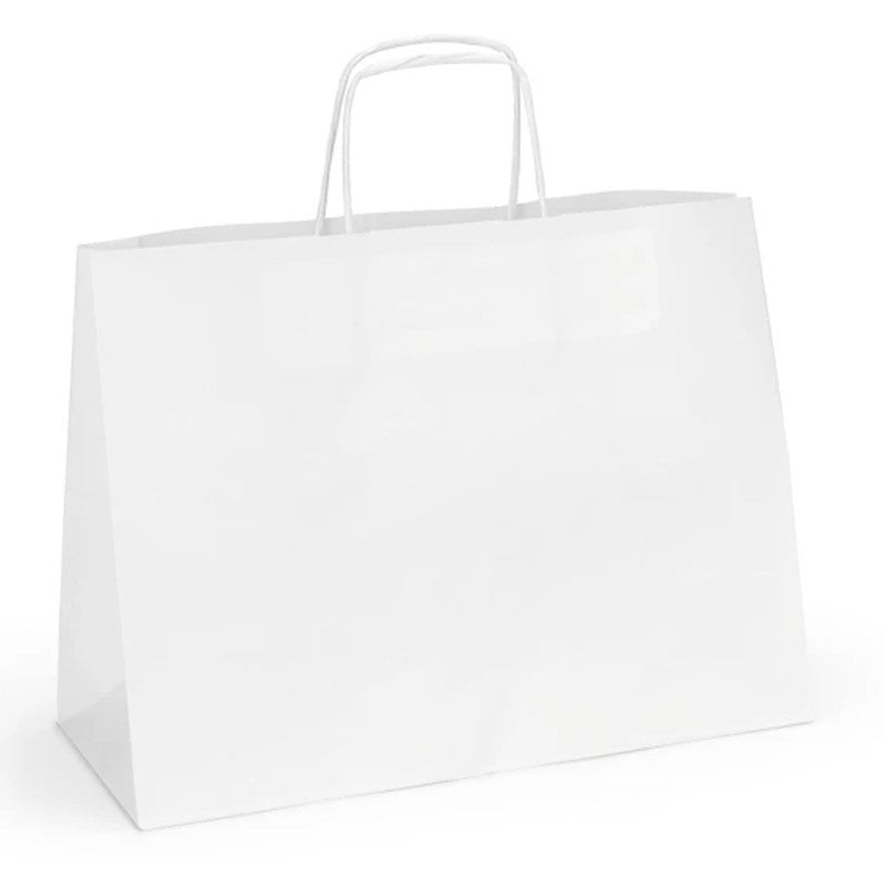 Balenie 50 ks papierových tašiek Lima White