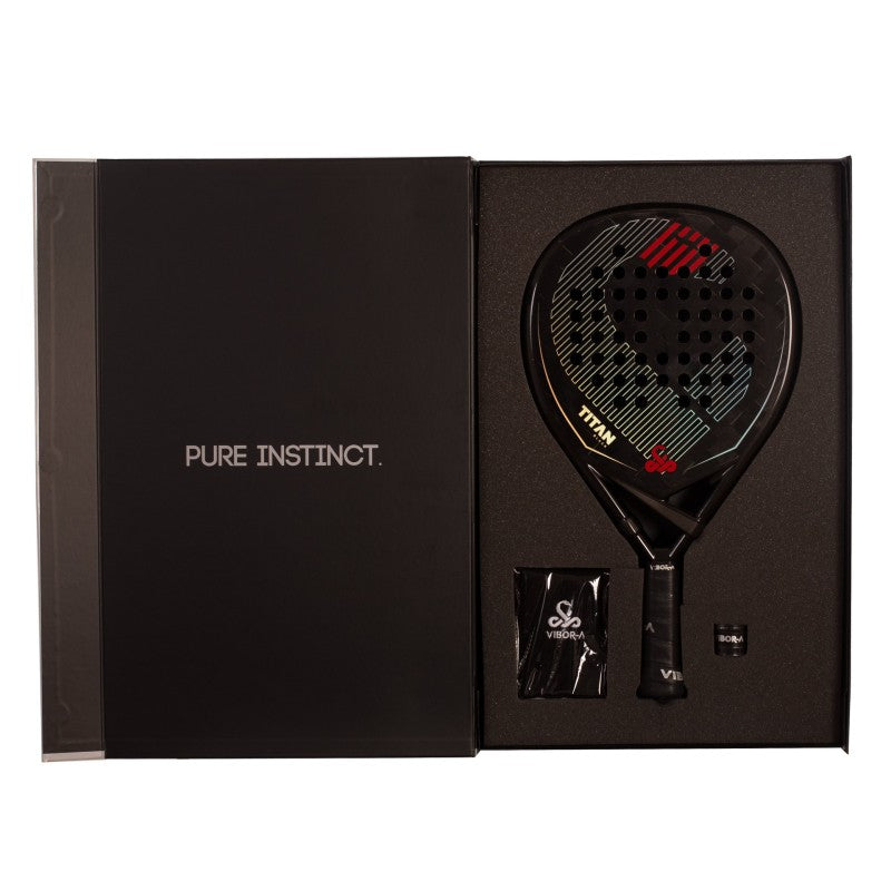 Pack Racket Padel Vibor-a Titan 15k Black Twill