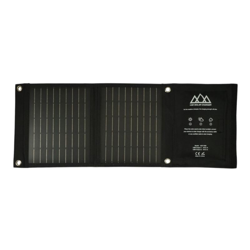 Painéal Gréine Turasóireachta 14w Aschur Double Usb 5v/2.1a