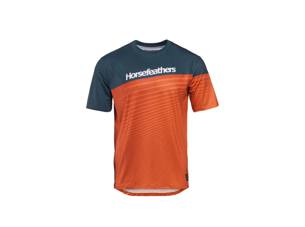 Horsefeathers Quantum Bike Jersey (petrol/burnt Orange)