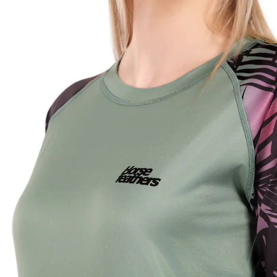 Horsefeathers Deco Ls Bike Jersey (iceberg Green/hawaii)