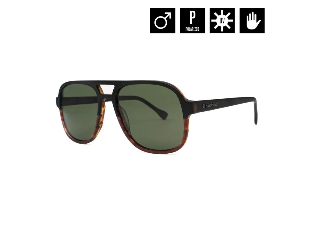 Horsefeathers Corp Sunglasses (matt Havana/gray Green)