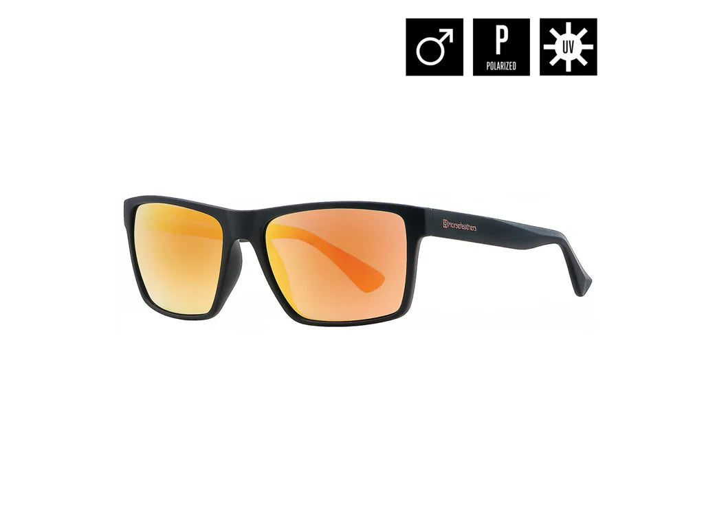 Horsefeathers Merlin Sunglasses (matt Black/mirror Orange)