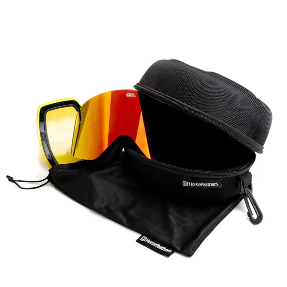 Horsefeathers Colt Goggles (sort/spejlrød)