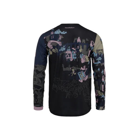 Horsefeathers Quantum Ls Bike Jersey (sviatočné logo)