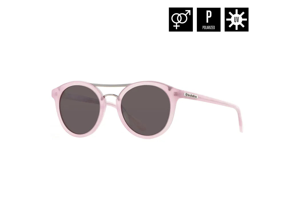 Horsefeathers Nomad zonnebril (glans roze/spiegel champagne)
