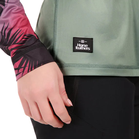 Horsefeathers Deco Ls Bike Jersey (iceberg Green/hawaii)