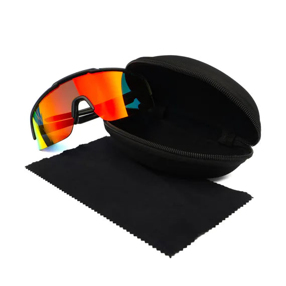 Horsefeathers Recoil Bike Sunglasses (matt Black/mirror Red)
