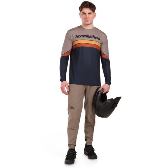 Велосипедна фланелка Horsefeathers Quantum Ls (индиго/сива)
