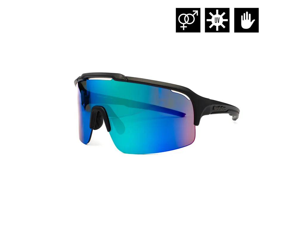 Horsefeathers Recoil Bike Sunglasses (matt Black/mirror Green)