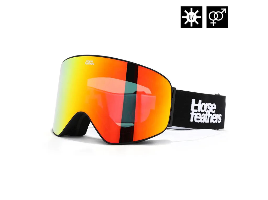 Horsefeathers Edmond Occhiali (nero/mirror Red)