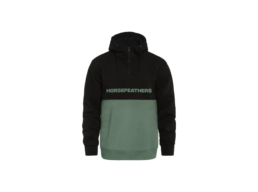 Horsefeathers Fulton Sweatshirt (black/iceberg Green)
