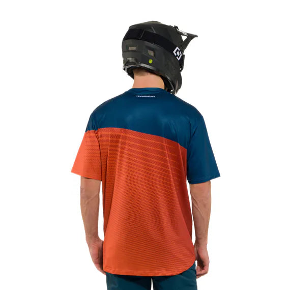 Horsefeathers Quantum Bike Jersey (petrol/burnt Orange)