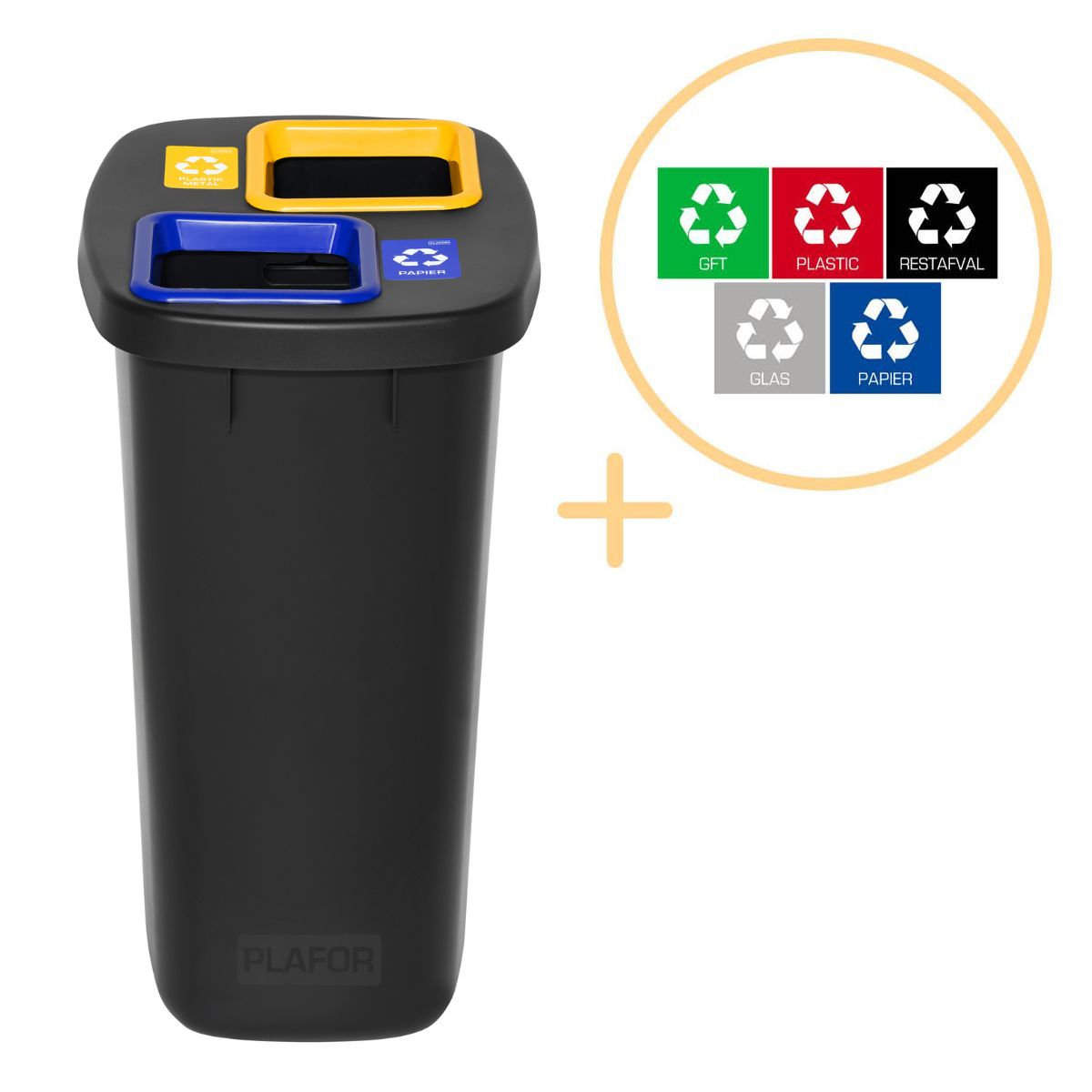 Plafor Duo Bin – 90l – Riciclaggio