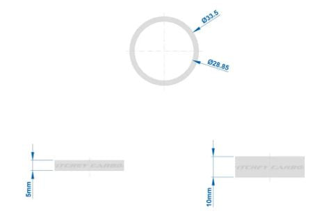 Pads Ritchey Wcs Carbon Black Ud Glossy 5x5mm