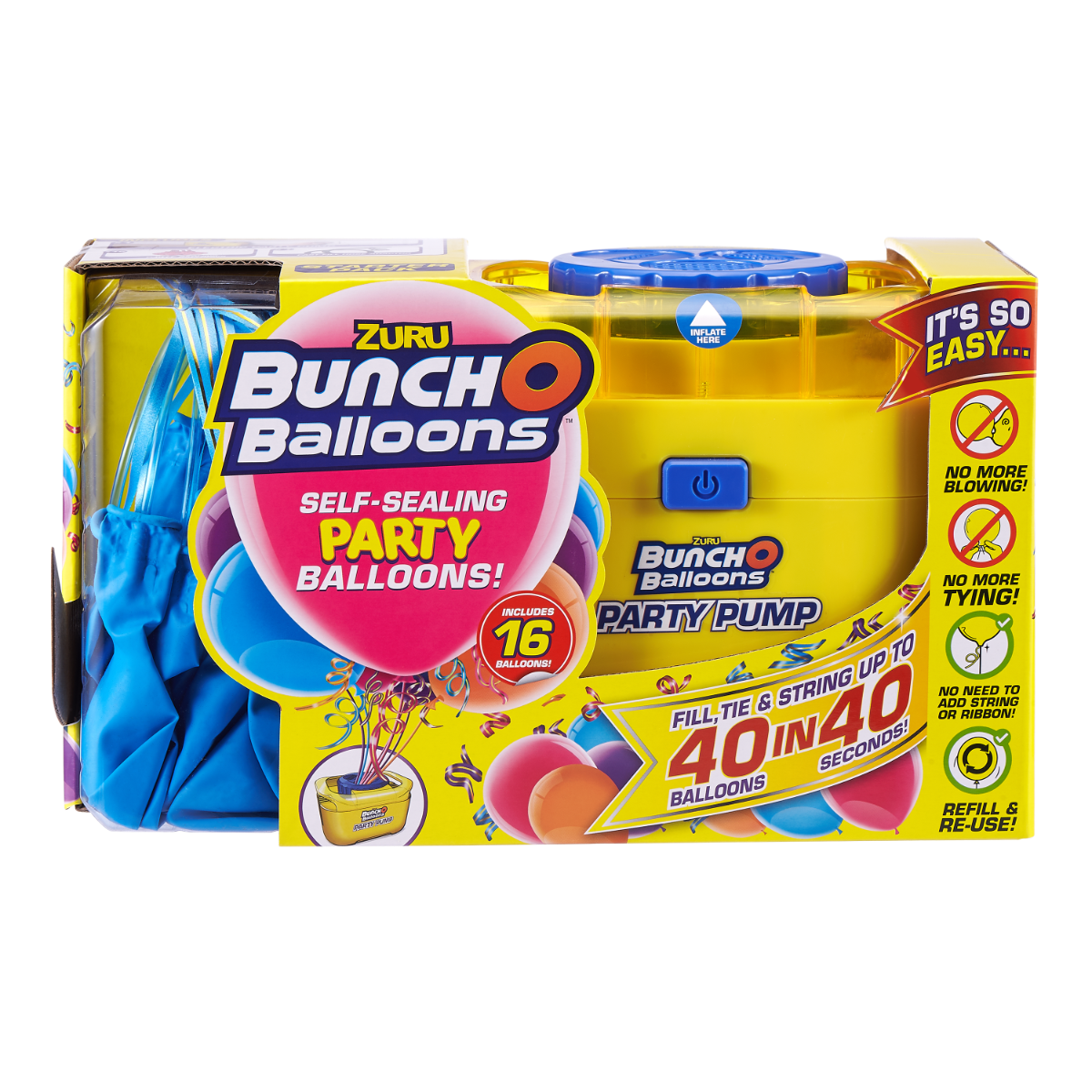 Kit de globos Bunch O - 16 globos azules con pompa