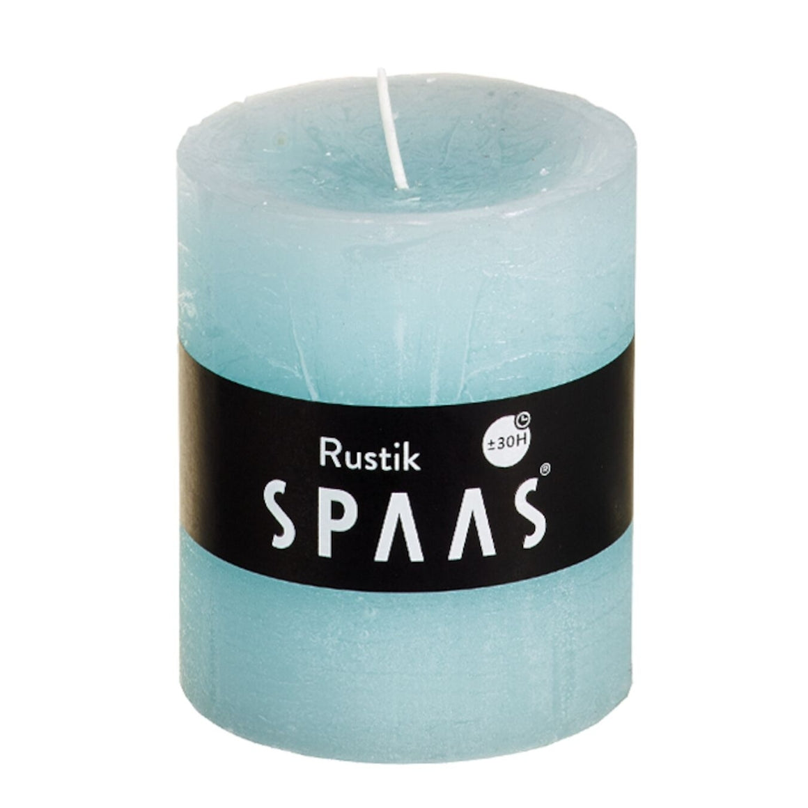(r) Spaas Pillar Candle Rustic Sky Blue 7 X 8 Cm