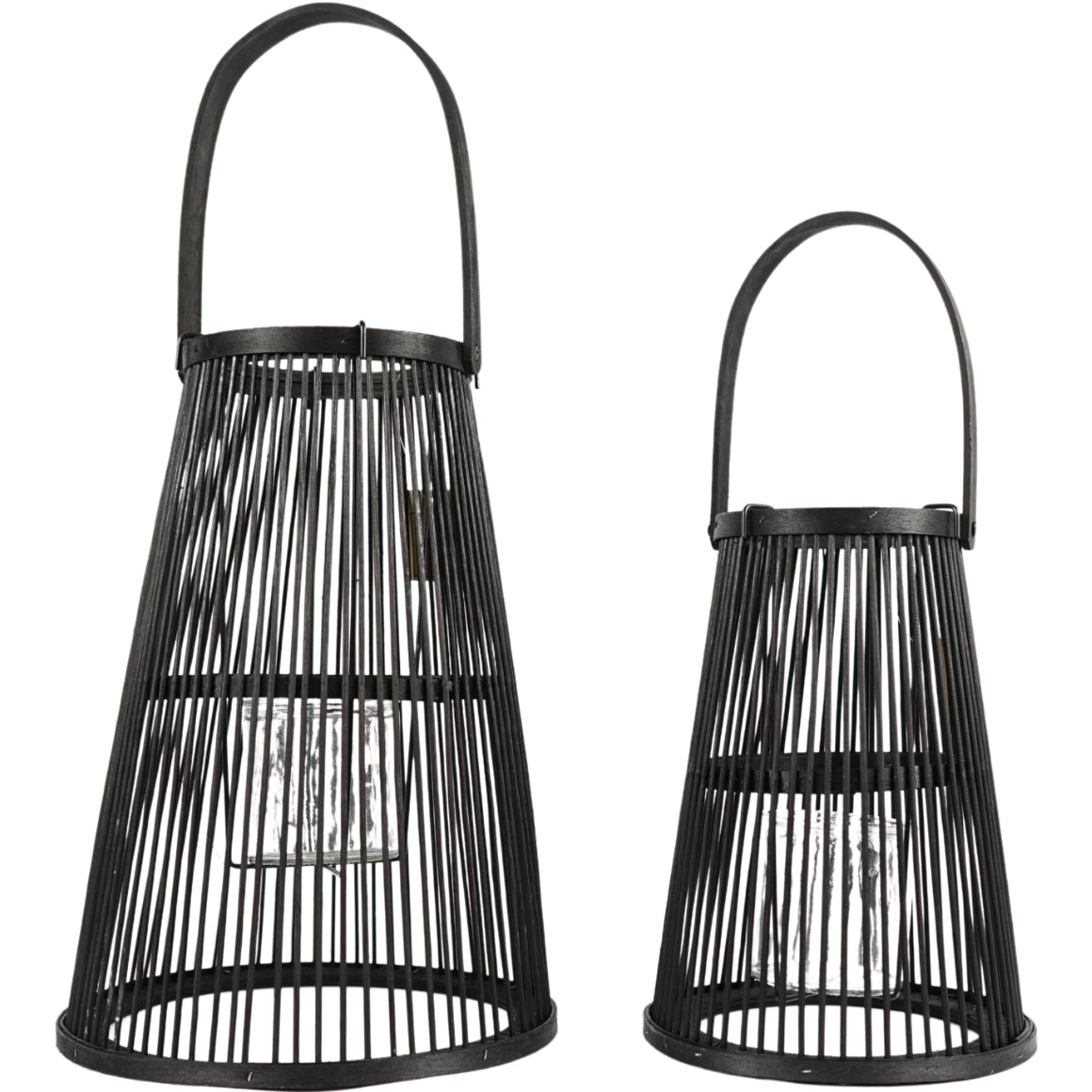 Camau Lantern Black 34.5 Cm Set Of 2