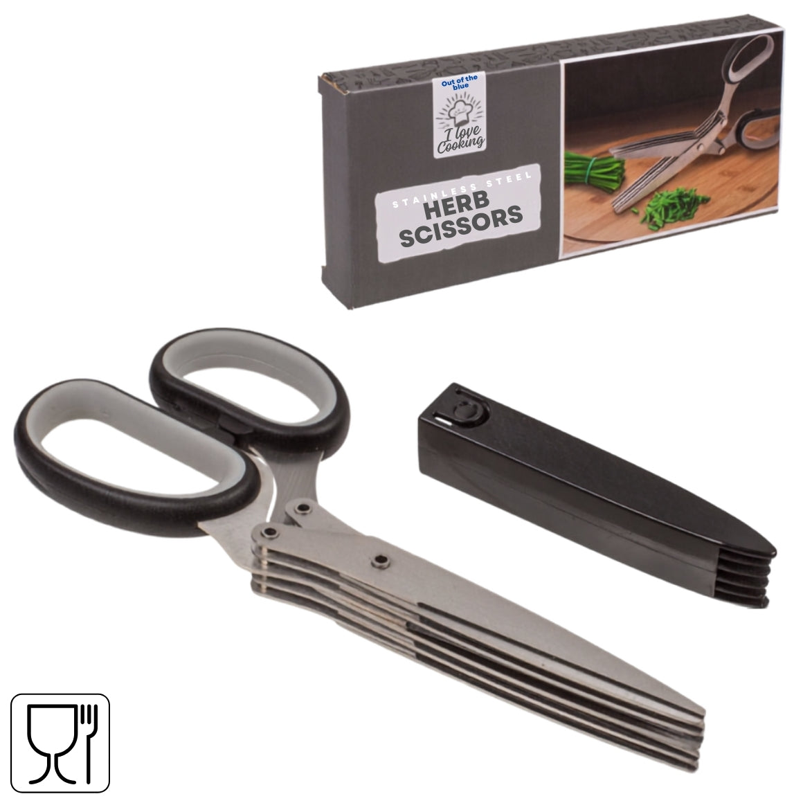 Out Of The Blue Herb Scissors Stainless Steel 19 Cm
