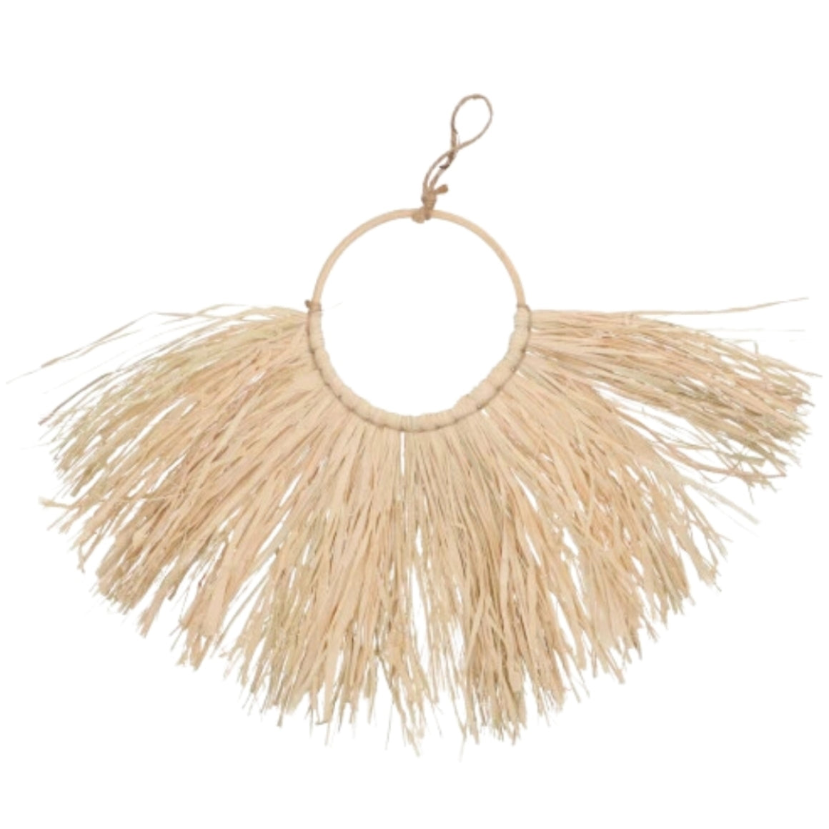 Boho Raffia Wall Decoration Natural 62 Cm