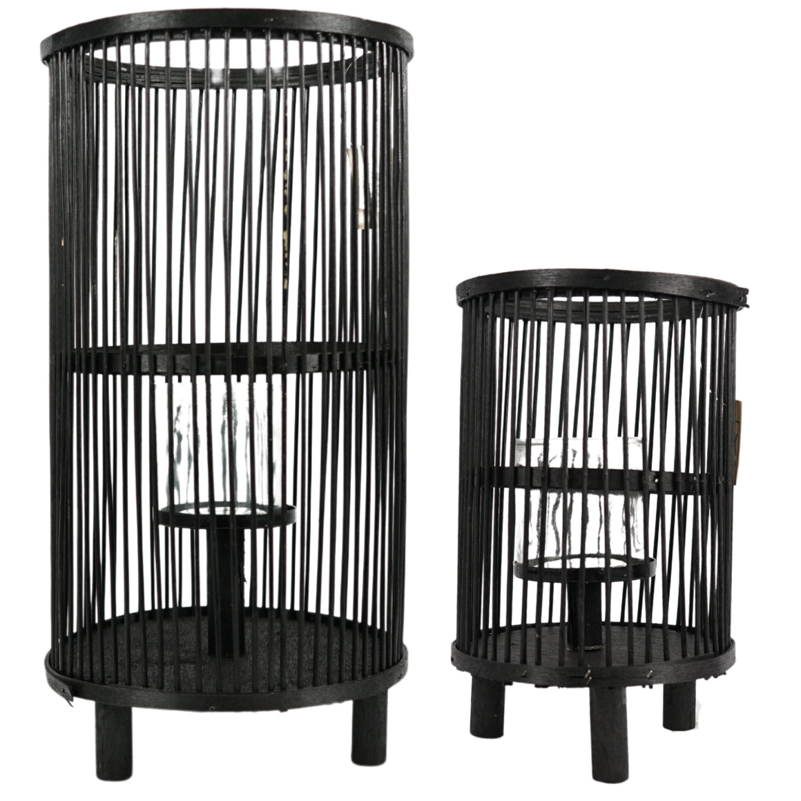 Saigon Lantern Black 40.5 Cm Set Of 2