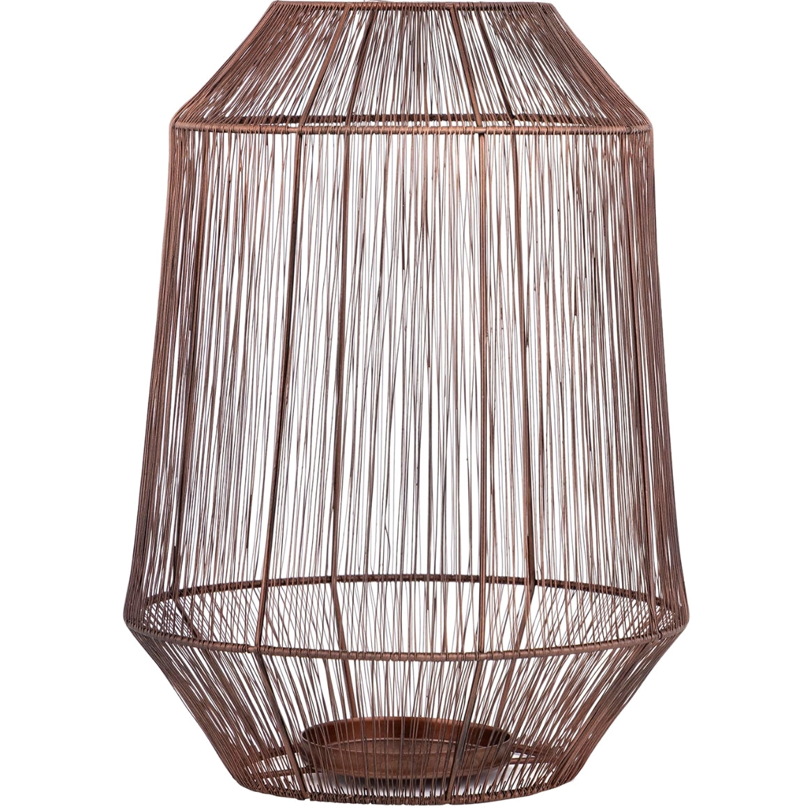 Ptmd Lantern Justy L Copper-colored 38 Cm