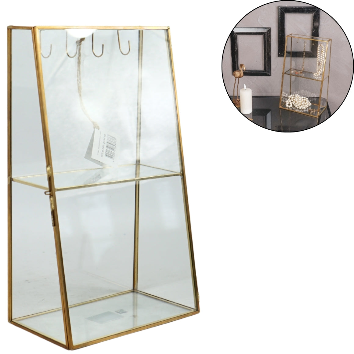 Gold-colored Jewelry Storage Box 31 Cm