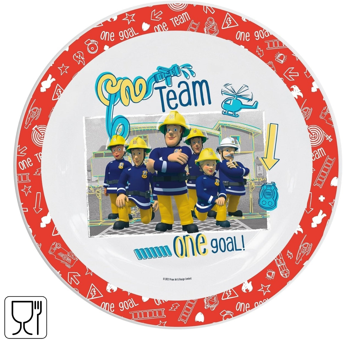 Fireman Sam Dinner Plate 21 Cm