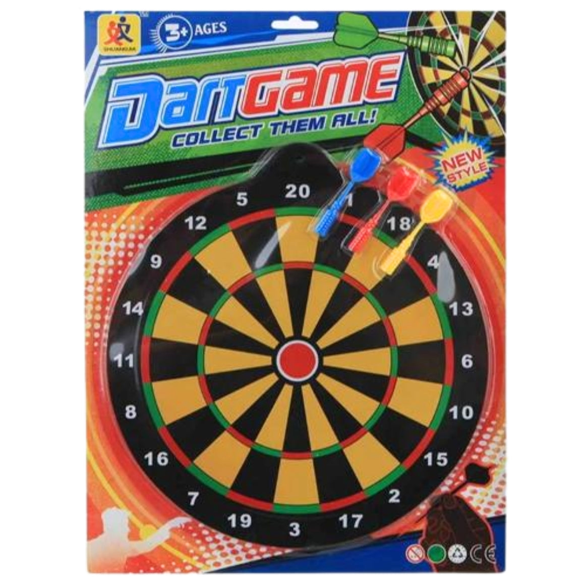 Magnetic Dartboard With 3 Darts 25 Cm
