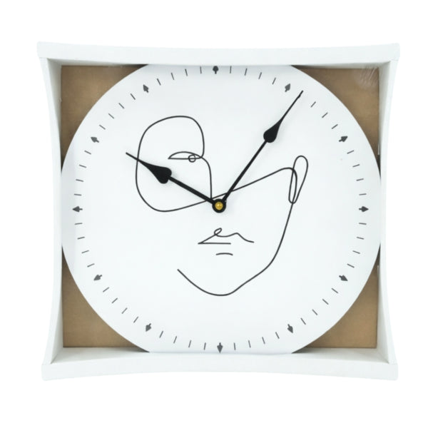 Noor Living Wanduhr Gesicht Weiß 29 cm