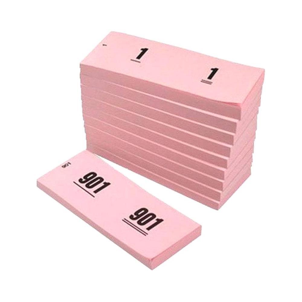 400010 Wardrobe Tickets Pink 11 Cm