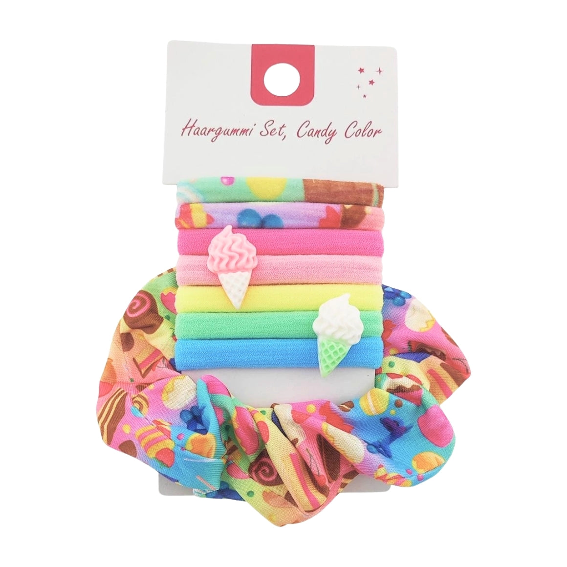 Candy Pastel Hair Tie 8-piece