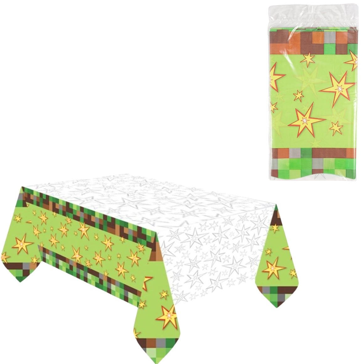 Tnt Minecraft Tablecloth Green 137 X 243 Cm