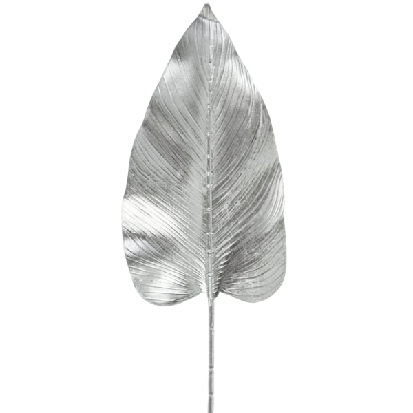 Hbx Artificial Branch Strelitzia Silver Colored 100 Cm
