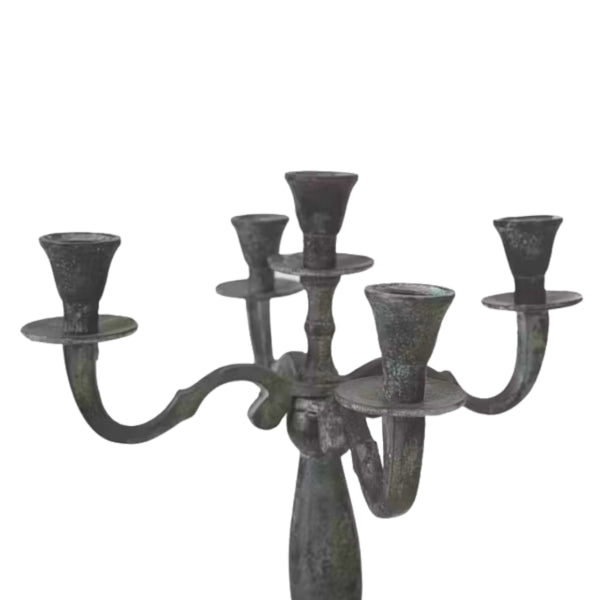 Candlestick Classic Antique Look Aluminium 40 Cm