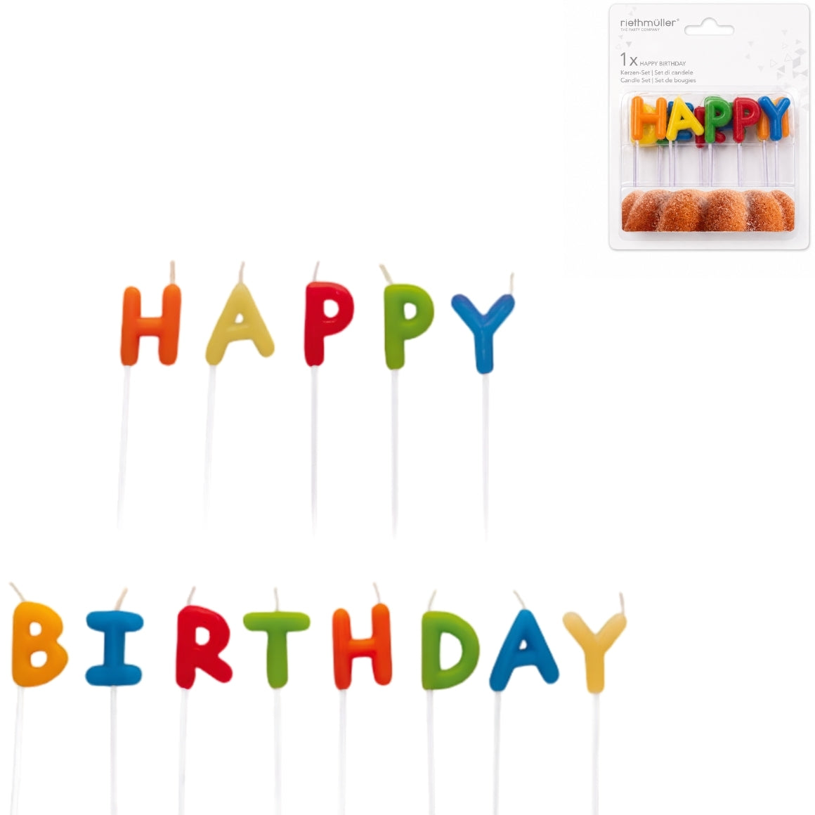 Happy Birthday Cake Candles 13-piece