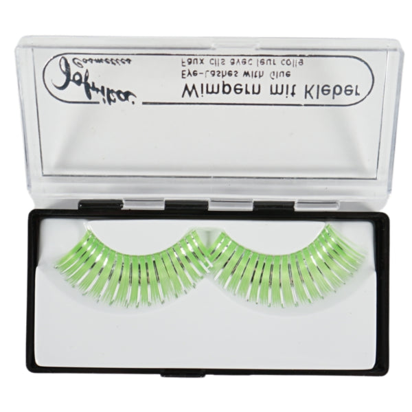 Jofrika Cosmetics False Eyelashes Green/silver 9.5 Cm B-grade