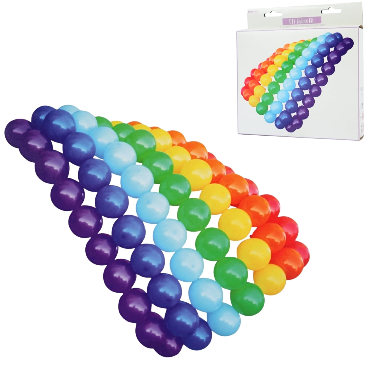 Amscan Palloncini Arcobaleno Fai Da Te 13 Cm 77 Pezzi